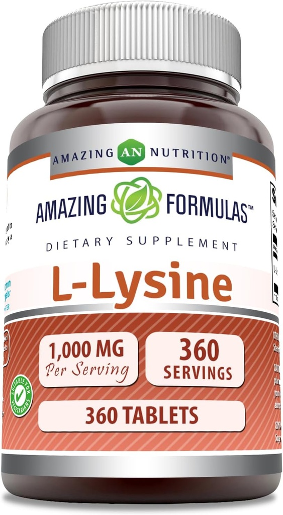 Amazing Formler L-Lysine 1000 Mg 360 Tabletter