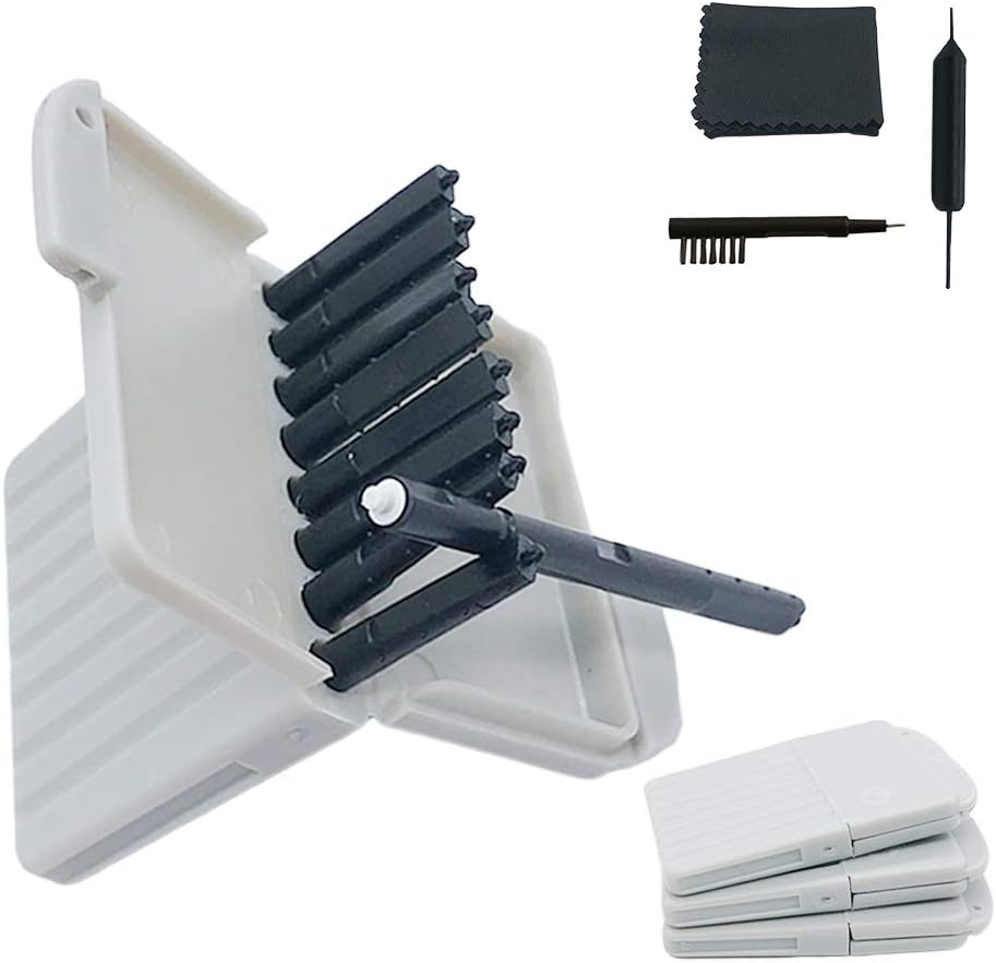 Høreapparat Wax Guards Filtre Cerumen Stop wax Traps for Phonak, Unitron, Widex Høreapparater Cleaner med rengjøring børstesett verktøy og bære saken – 3Packs/24 filtre