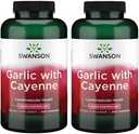 Swanson hvitløk med Cayenne 200 kapsler (2 pakke)