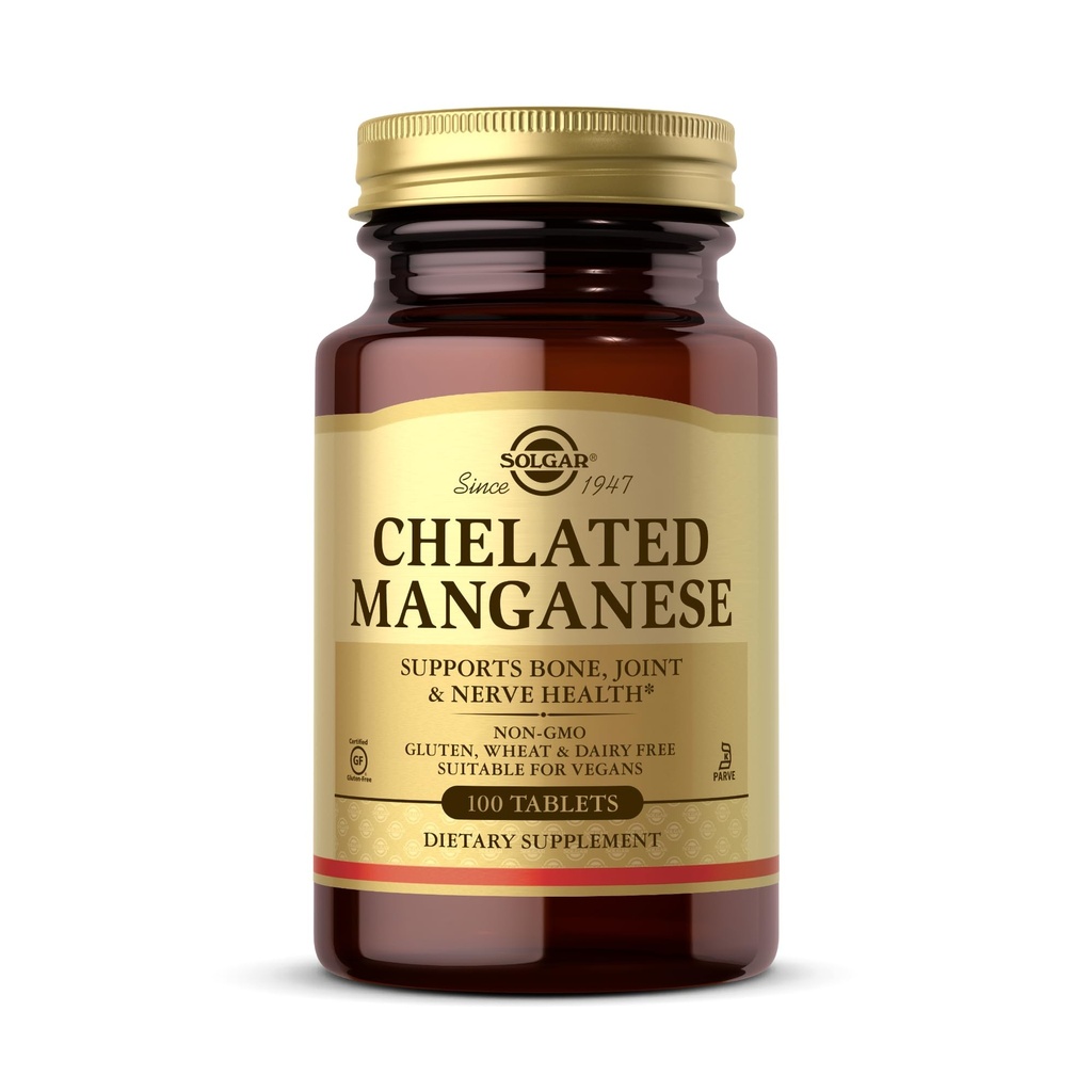 Chelated Manganesisk Solgar 100 Faner