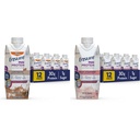 Sørg for Max Protein flytende ernæringshake med 30 g protein og Max Protein Ernæringshake med 30 g protein, 1 g sukker, høy proteinshake, kremet jordbær, 11 fl oz, (pakke med 12)