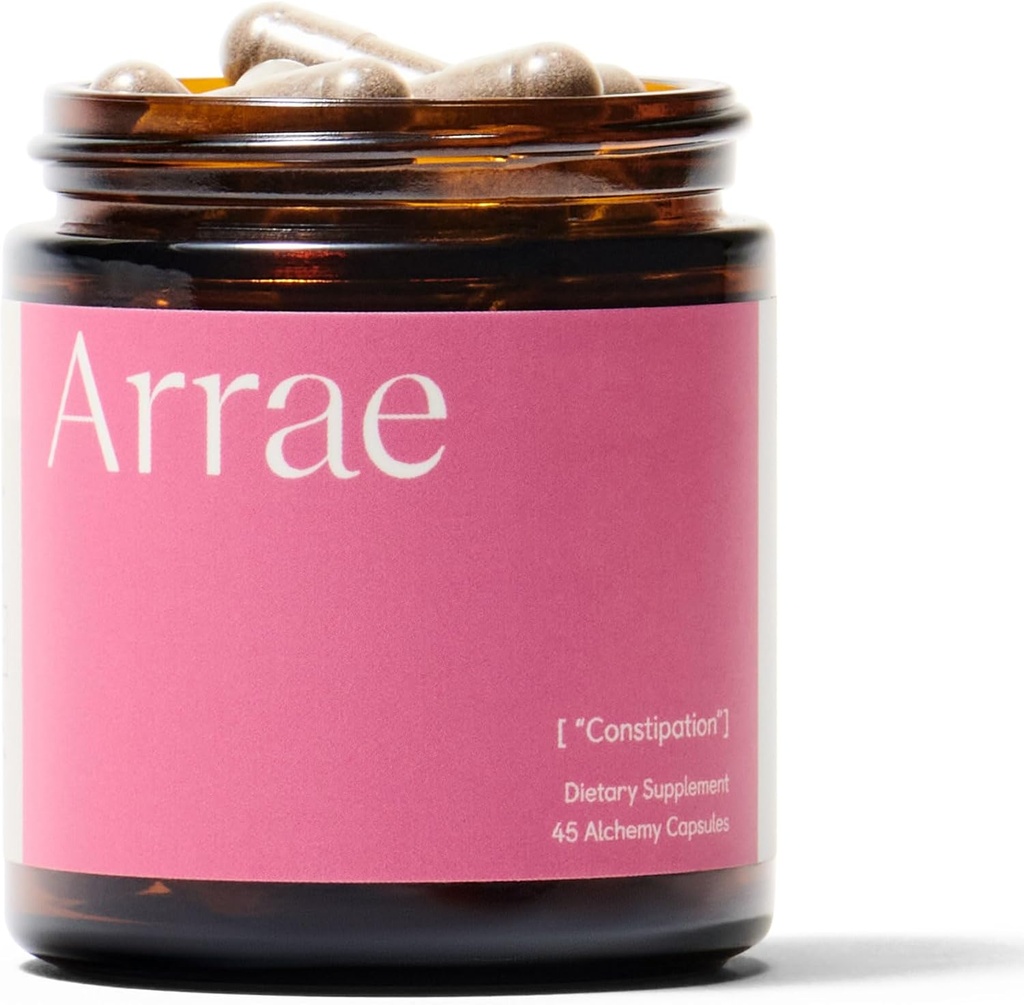 Arrae Stivelse Relief: Naturlig Colon Cleanse, raskt-virkende kapsler for vanlige Bowel bevegelser & Gut helse, Digestiv Detox, Bloating Relief for kvinner og menn, Gut Cleanse (45 greve)