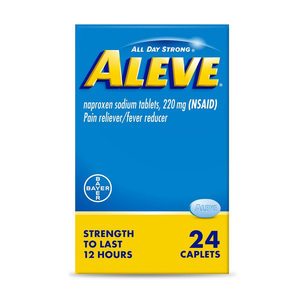 Aleve smerte relief Naproxen natriumkapsler ‐ 24 greve