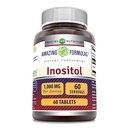 Amazing Formler Inositol 1000mg Supplement | Tabletter ikke-GMO | Glutenfri | laget i USA (1 pakke, 60 greve)
