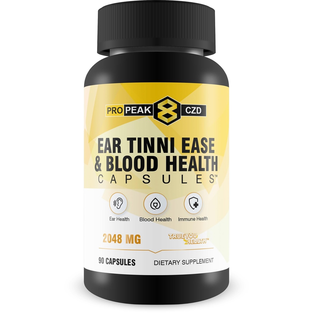 Naturlig Tinnitus Relief Ear Tinnie Ease Immun Boost - Vår beste Tinnitus Relief for Ringing Ears Immune Support Supplement - blodforsterker - ørehelse - Immune Boost Blood Builder Blood Health Pills
