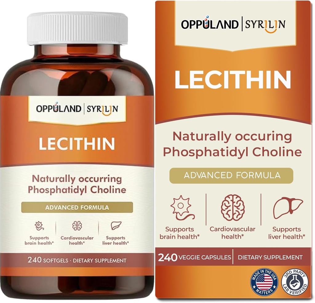 Lecitin-240 Softgels-Supports Hjerne Helse