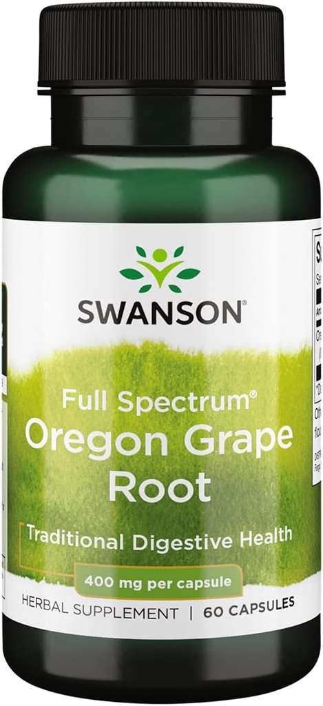 Swanson Full Spectrum Oregon-Grape Root 400 Milligrams 60 Kapsler