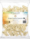 Dr. Clark Store Tom Gelatin Kapsler Størrelse 00 – 1 Cup (påfyllende 120 Kapsler), Perfekt for DIY Kosttilskudd, Vegetarisk-vennlig, Halal & Kosher Certified, BSE-fri