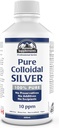 Colloidal Silver 10ppm 600ml - Colloidal Silver Liquid Minerals Trace Minerals - Colloidal Copper Supplements - Silver Colloidal Minerals Liquid - Formulert og laget i Canada