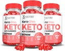 Rettferdige Laboratories (3 Pack Keto Bits Keto ACV Gummies Extreme 2000MG Keto Bites Keto Gummies Apple Cider Vinegar Formulert med Pomegranate Beet Juice pulver B12 Vegansk Ikke GMO 180 Gummys