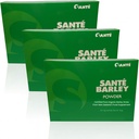 3 bokser av Sante ren Barley New Zealand blanding med Stevia - Stor boks 30 Sachets Totalt 90 gram