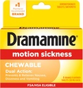 Dramamin Chewable, Motion Sykefall, Orange Flavor, 8 greve