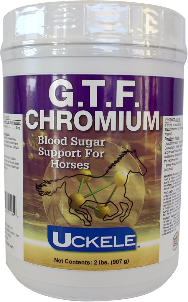Uckele G.T.F. Chromium Horse Supplement - Equine Vitamin & Mineral Supplement - 2 pund (lb)