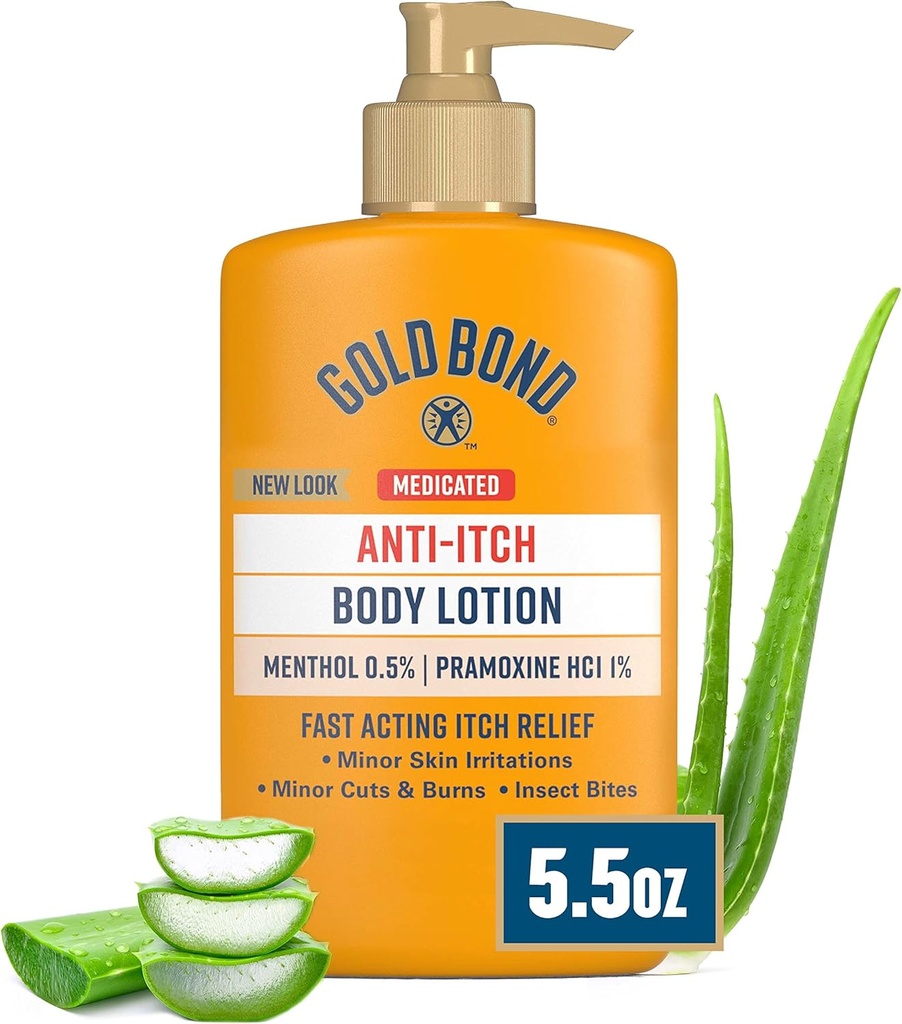 Gold Bond Medisinert Anti-kyske Kropp Lotion 5.5 oz, Steroid gratis, rask fungerende kløe relief
