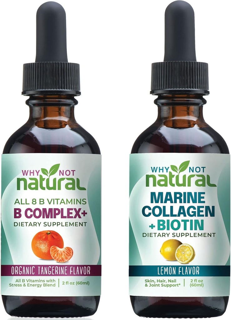 Hvorfor ikke naturlig vitamin B kompleks flytende dråper og marine flytende kollagen for hår, hud og negler