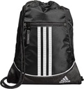adidas Alliance Sackpack - Trekkstreng ryggsekk liten veske for menn og kvinner, svart, en størrelse