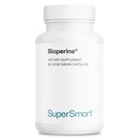 SuperSmart Bioperine 30mg per dag (95% Piperine) - Black Pepper Extract Supplement - Absorpsjonsforsterker - Digestive Enzymes Support | Ikke-GMO & Glutenfri - 90 Vegetariske kapsler