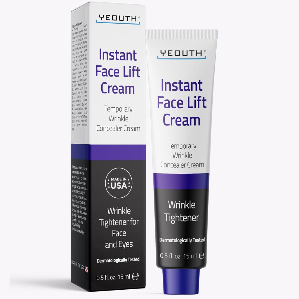 YEOUTH Instant Face Lift Krem, Midlertidig hud Tightening Under Øye Krem for kvinner, Tightening og Heis Concealer 15ml