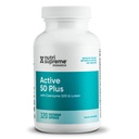 Nutri Supreme Active 50 Plus, CoQ10, Lutein, ALA og Turmeric, Avansert Formel for sunn aldring og vitalitet, 120 Grønnsaker Kapsler