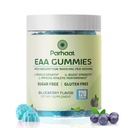 EAA Gummies 120 Gummies (Blåbær), 9000 mg essensielle aminosyrer - alle 9 essensielle aminoer (EAA) og alle grened-Chain Aminos (BCAA), ikke-GMO, Glutenfri, Vegetarvennlig