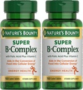 Naturens Bounty Super B-kompleks med vitamin C & folsyre, immun- og energistøtte, 150 tabletter - Pakke med 2