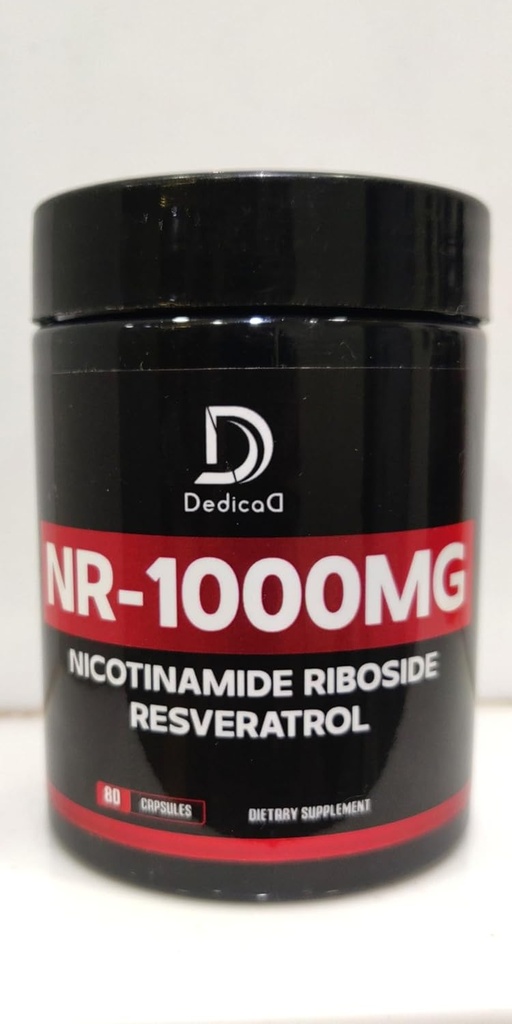 NAD Supplement med Nicotinamid Riboside og Trans Resveratrol - NR for menn og kvinner - 80 kapsler