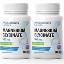 Magnesium Glycinate 500mg [høy potens] Veggie Caps, Chelated for superior absorpsjon, ikke-GMO, NO Gluten og Dairy, støtter muskler, ledd og hjertehelse | Totalt 240 kapsler