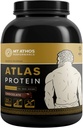 Atlas sjokoladeprotein pulver | Goat melk Whey med kaseinprotein | 22 g Protein per servering | sjokolade | 28 serveringer