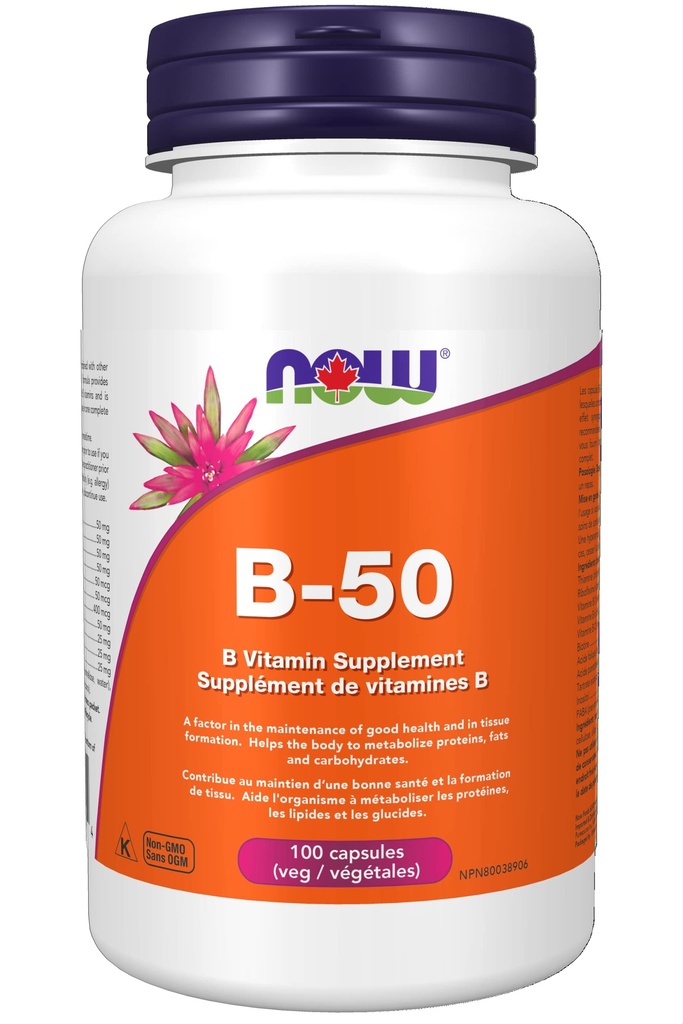 NU Vitamin B-50 mg,100 Veg Kapsler