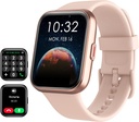 Smart Klokke for kvinner Android og iPhone, Alexa innebygd, 1.8" Touch Screen Fitness Tracker med svar/make anrop, IP68 Vanntett hjertefrekvens/Sleep/SpO2-skjerm, Pedometer, 100+ Sportsmoduser