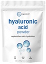 Mikroingredienser Hyaluronsyre Serumpulver, 100 gram | Lav molekylvekt, Kosmetikk Grad | Hudhydrasjon og moistur støtte kosttilskudd | Vegan, vannløselige (innen 2 timer)