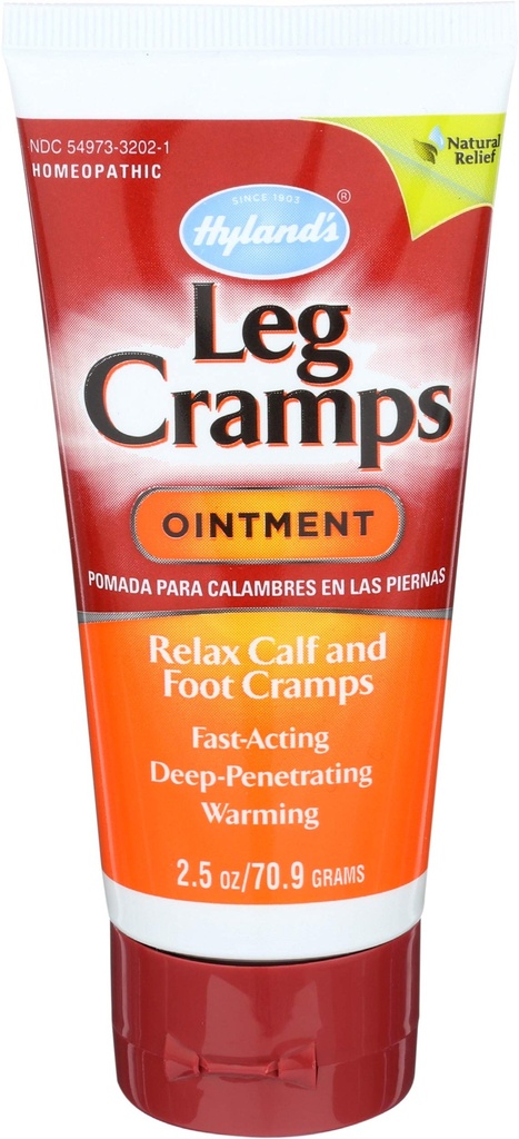 Hyland's Leg Cramps Ointment, Arnica Gel Leg Cramp Relief, Naturlig Relief av Calf, Ben og Fot Cramp, 2,5 oz