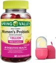 FitMania Spring Valley Kvinners Cranberry Probiotic Supplement Spring Valley Vegetariske gummier, bringebær sitron, 60 greve og en gave is Roller for ansiktet