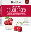 HERBION Naturals Cough drops, Dietary Supplement, Soothes Cough, for voksne og barn over 6 år, ingen kunstig flavor, Ingen tilsatt farge (18 count)