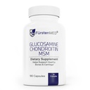 FürstenMed Glucosamine Chondroitin MSM Supplement - Chondroitin & Glucosamine Næringstilskudd for bein og normal Cartilage Helse - Støtte normal felles helse med vitamin C - 180 Kapsler