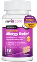 Fexofenadin 180mg 24-timers - Fexofenadin Hydrochloride 180 mg Antihistaminer for Allergi Relief, Hive, Runny Nese, Kylling, Sammenlign med Allegra 24-timers NonDrowsy Allergy Medicine (18 greve)