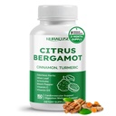 Citrus Bergamot 9-i-1 Formula - med kanel Turmeric Odorless hvitløk, Olive Leaf, Artichoke - laget og testet i USA