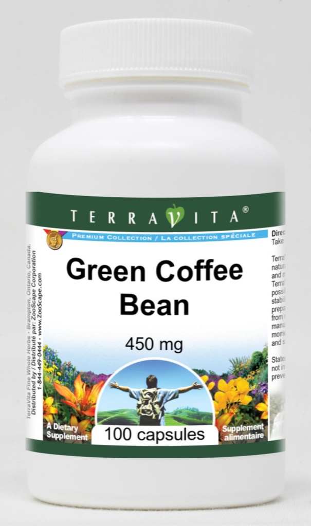 Grønn kaffebønne - 450 mg (100 kapsler, ZIN: 51365) - 3 pakke