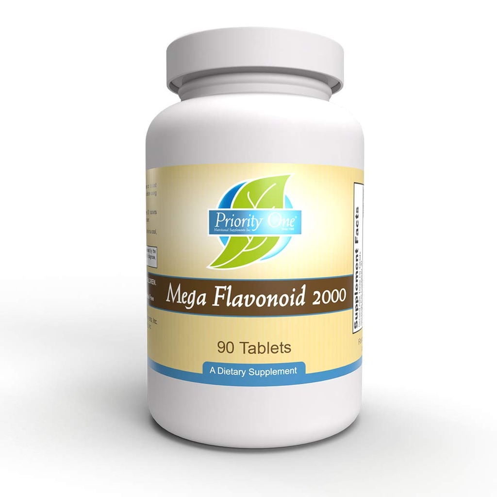 Priority One vitamins Mega Flavonoid 2000 90 tabletter - klinisk dosert bioflavonoid kombinasjon.