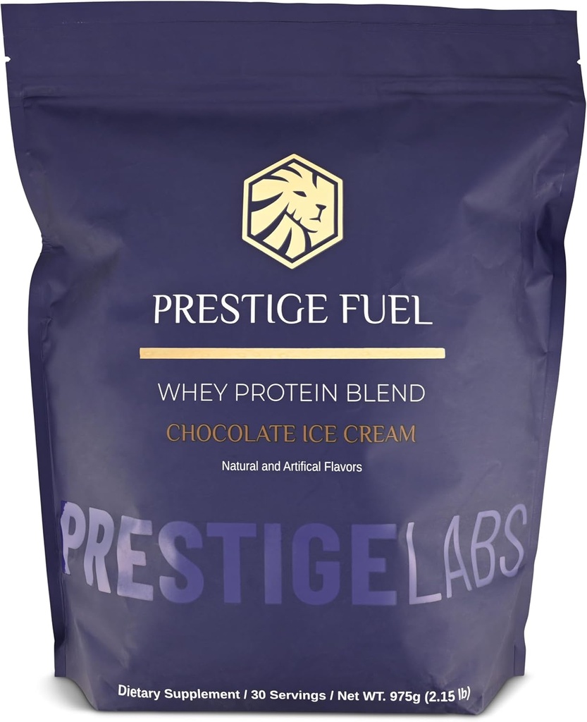 Prestige brensel naturlig protein Whey og isolate blanding sjokolade iskrem flavor (30 serveringer)