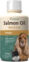 NaturVet Salmon Olje Hud Supplement for hunder og katter - Inkluderer Omega-3, 6 fettsyrer - For sunn hud, Glossy Coats - Hunde Coat Supplement, Cat Skin Supplement - 16 Oz.