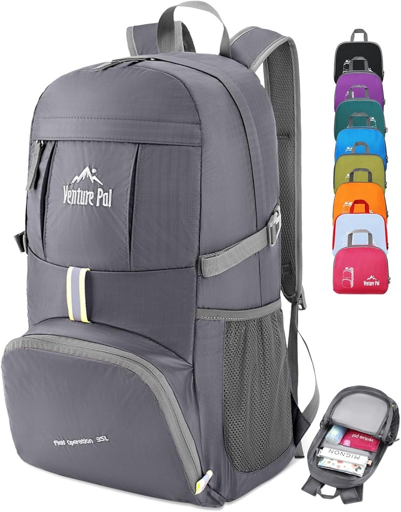 Venture Pal 35L Ultralight Letvekt Packable Foldable Reise Camping Vandring Utendørs Sport Backpack Daypack