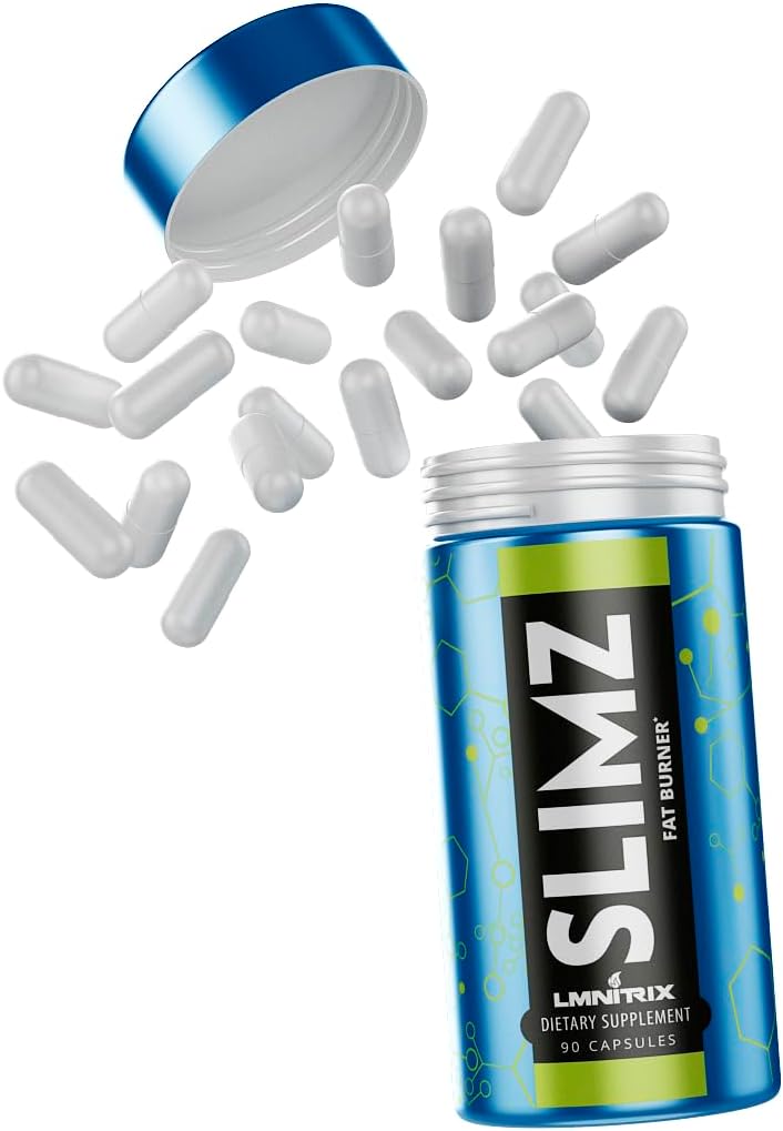 SLIMZ fettforbrenner & Mood Enhancer - Diett piller som fungerer - Vekttap Supplement - Tape vekt, bli kvitt stress og ta kontroll over din velvære reise - 90 kapsler