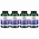 Swanson Magnesium Lactate - Mineral Supplement som fremmer muskel- og beinhelsestøtte - Lactate Free Lactate Mineral Form for Gentle Absorpsjon - (120 kapsler, 84 mg hver) 4 Pack