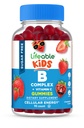 Livbart sukker Gratis vitamin B-kompleks for barn | B-kompleks med vitamin C | Great Tasting VIT B-kompleks vitaminer | Energi og Nerve Support | Kids B-vitaminer Complex for gutter og jenter | 90 Gummies