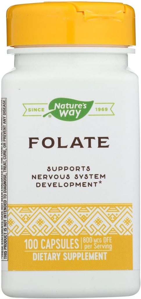 Naturens måte - folsyre, 800 mcg, 100 kapsler