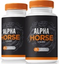 (2 Pakke) Alpha Horse Capsules, Alpha Horse Offisielle Male Formula piller, AlphaHorse for Stamina & Performance, Alfa Horse For Menn Premium En gang daglig Pille Pastillas, Alpha Hrse Complex (120 Kapsler)