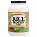 NutriBiotic – Vanilla Rice Protein, 3 Lb (1,36kg) | Lav karbohydrat, keto-vennlig, vegansk, råproteinpulver | Vokset & bearbeidet uten kjemikalier, GMO eller gluten | lett å digest & næringsrik