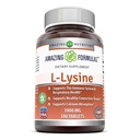 Amazing Formler L-Lysine 1000 Mg Aminosyre Supplement | Tabletter | Ikke-GM0 | Glutenfri | laget i USA (1 Pack | 180 Count)