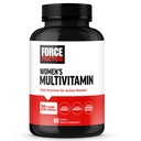 Force Factor Kvinners Multivitamin, Multivitamin for kvinner å støtte hormonbalanse, energi, immunisme, og Gut helse, med 20 vitaminer og mineraler, Ashwagandha, Chasteberry, og mer, 60 tabletter